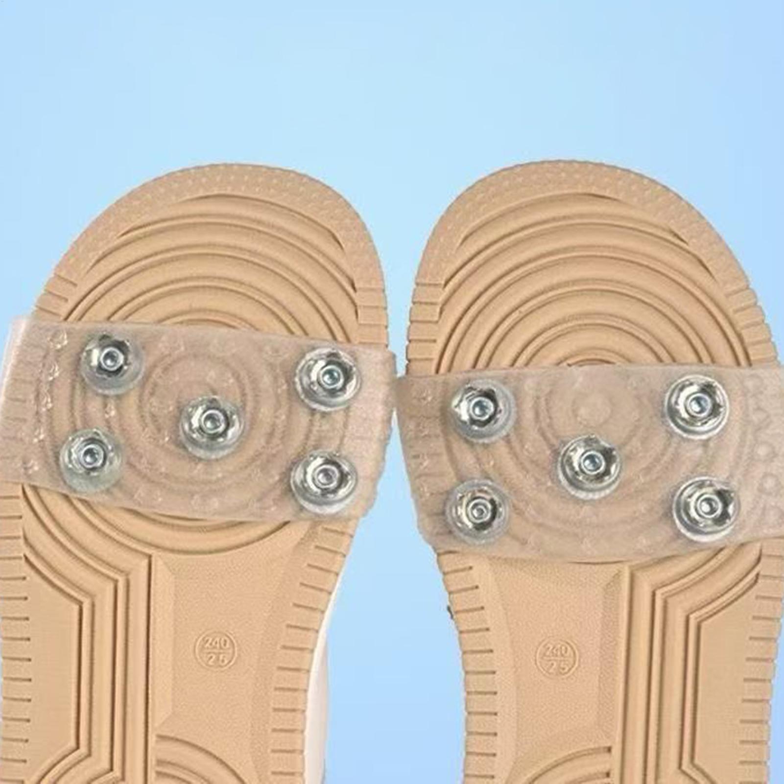 Climbing Shoe Beginner - Crampones Antideslizantes Transparentes para Nieve, Garras