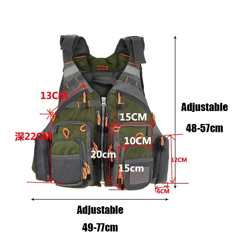 Chaleco de pesca ajustable, ch - Outdoor Sport Waterproof Jacket reseña y precio