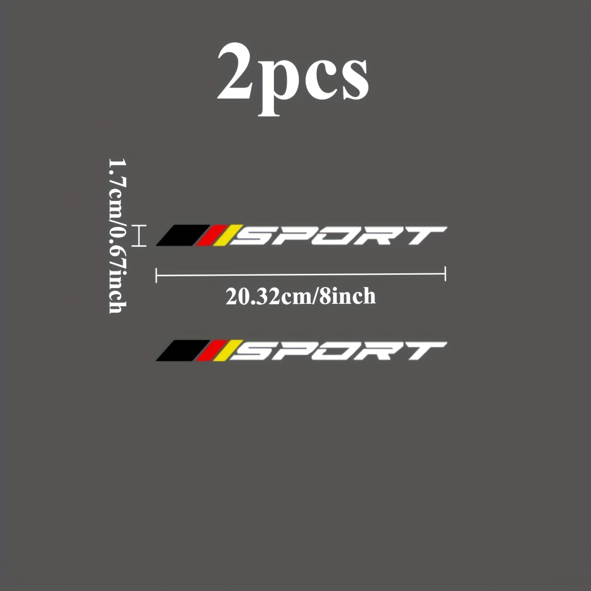 2 pegatinas planas 2D con logo - Outdoor Sport Logo reseña y precio